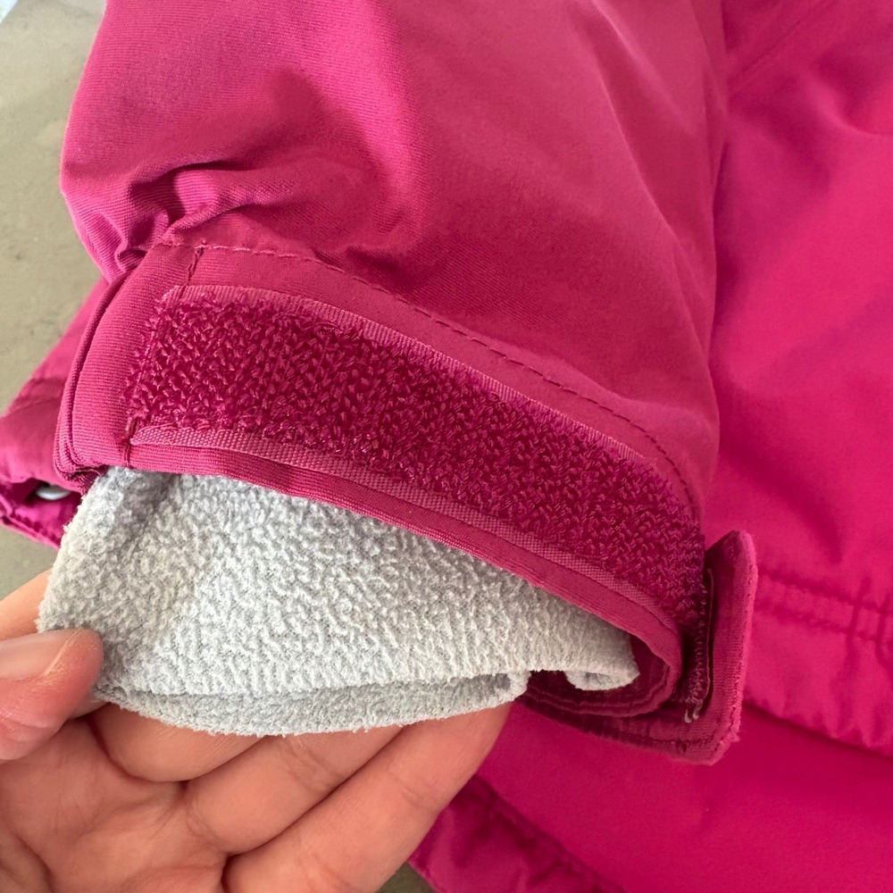 LL Bean Wildcat Ski Jacket Womens XL Pink Burgundy Insulated Hooded Snow Coat - Picture 6 of 10
